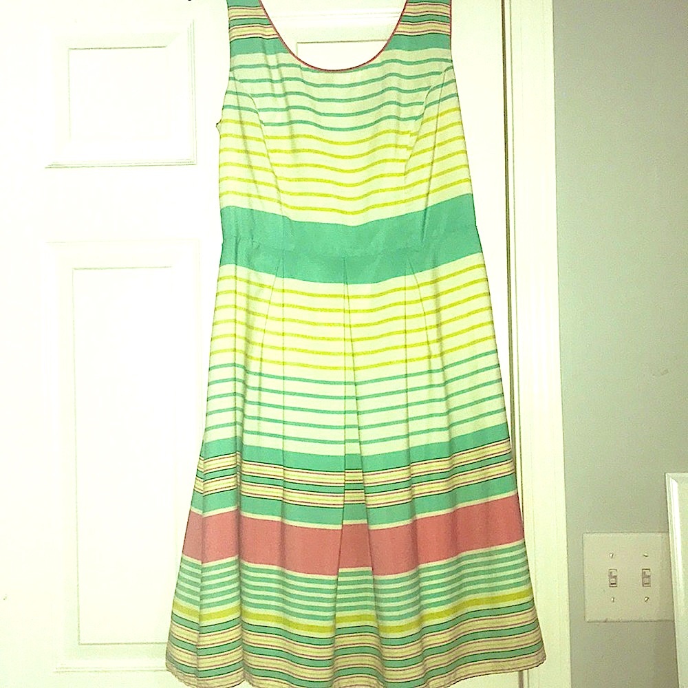 Tiana B. Spring striped dress
